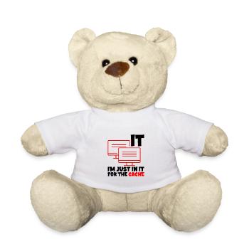 Je suis juste dedans pour le cache 2 - Nounours - blanc - Devant