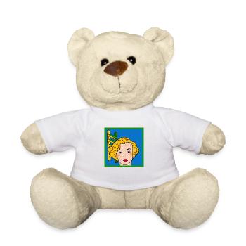Groovie Chick T-Shirt - Teddy - Weiß - Vorne