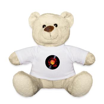 Explodierende Rock Long Playing Record - Teddy - Weiß - Vorne