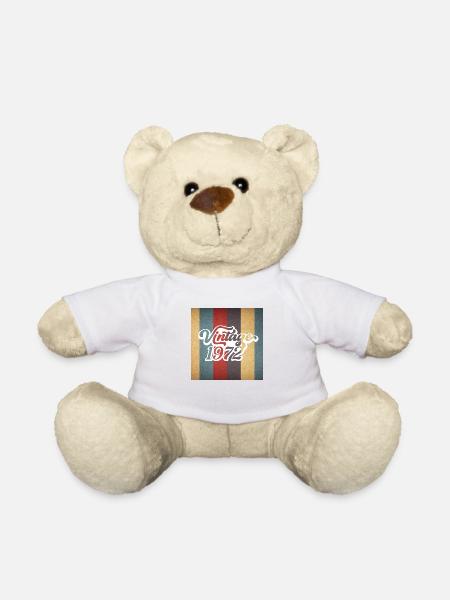Made In 1972 Funny 50th Birthday Gifts - Teddy Bear - white
