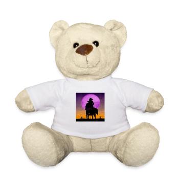 Purple Cowboy - Nounours - blanc - Devant