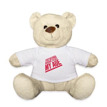 pour agir à mon âge - Nounours - blanc - Devant
