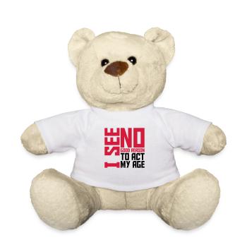 pour agir à mon âge - Nounours - blanc - Devant