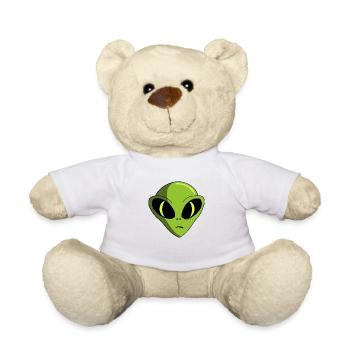 Tête d’extraterrestre - Nounours - blanc - Devant