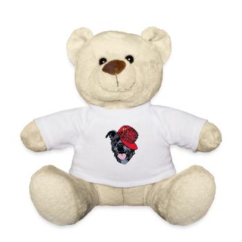 American Staffordshire Terrier Hip Hop Musique Capi - Nounours - blanc - Devant