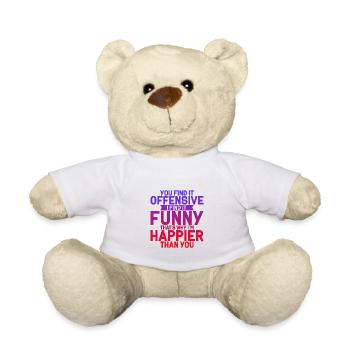 You Find It Offensive, I Find It Funny 4 - Teddy - Weiß - Vorne