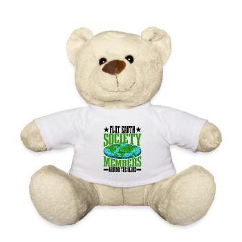 Flat Earth Society, membres du monde entier 16 - Nounours - blanc - Devant