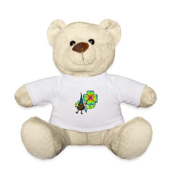 Gnome Tie Dye Trèfle Trèfle Saint-Patrick - Nounours - blanc - Devant