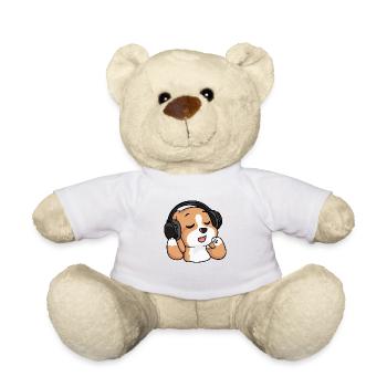Der singende Beagle - Teddy - Weiß - Vorne