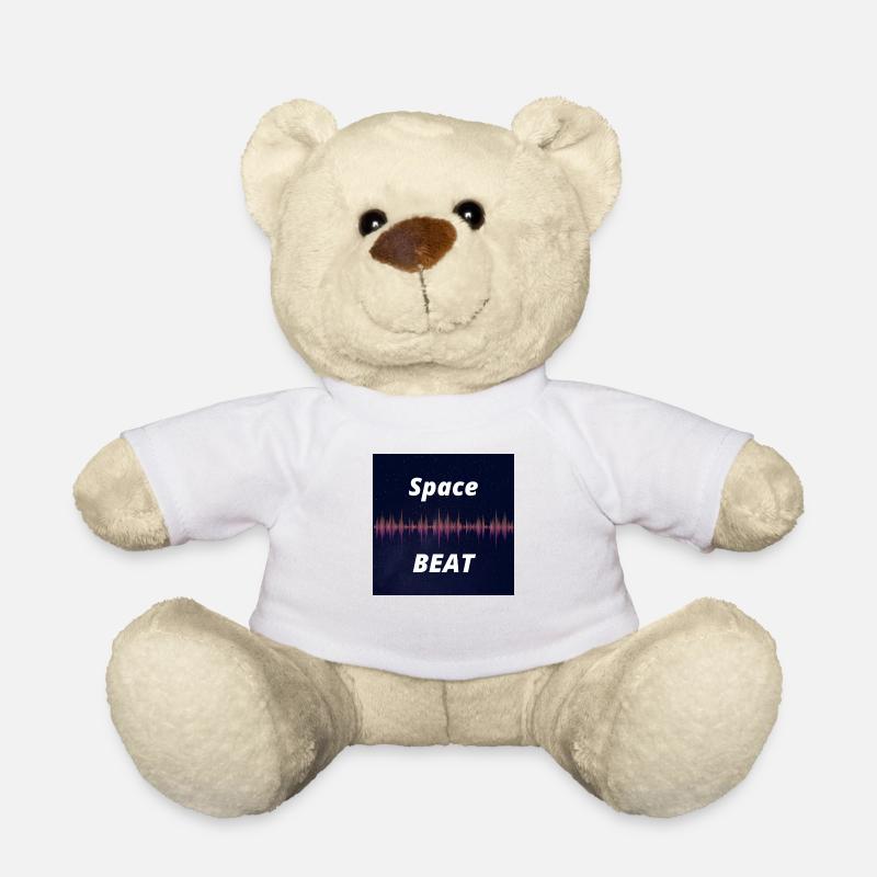 Space Beat Music Shirt - Teddy Bear - white