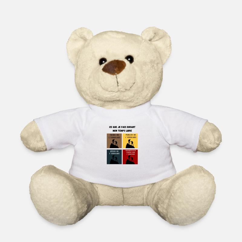 ce que je fais durant mon temps libre escalade - Nounours - blanc