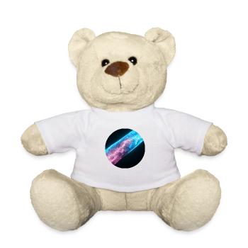 Flash de couleur rouge et bleu - Nounours - blanc - Devant