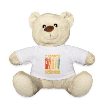 Si grand-père ne peut pas le réparer, nous sommes tous - Nounours - blanc - Devant