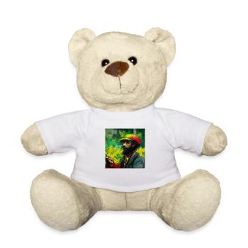 Rastafari Rauche Unkrautmalerei - Teddy - Weiß - Vorne