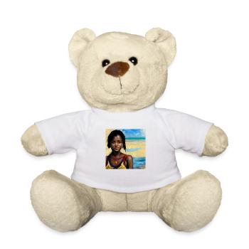 Belles femmes haïtiennes en bikini peinture - Nounours - blanc - Devant