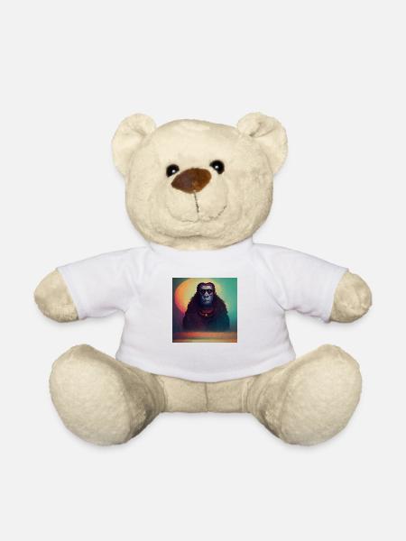 Stone monkeys - Teddy Bear - white