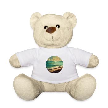 Phare de plage familial - Nounours - blanc - Devant