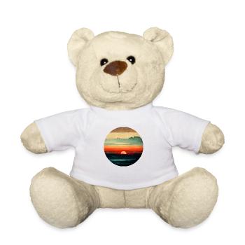 Vintage Sunset Painting - Teddy - Weiß - Vorne