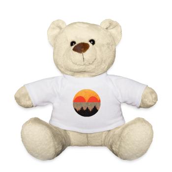 Vintage sunset Painting - Teddy - Weiß - Vorne