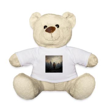 Apocalypse End of World Painting - Teddy Bear - white - Front