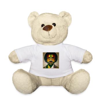 Mosaik Rasta-malerei - Teddy - Weiß - Vorne