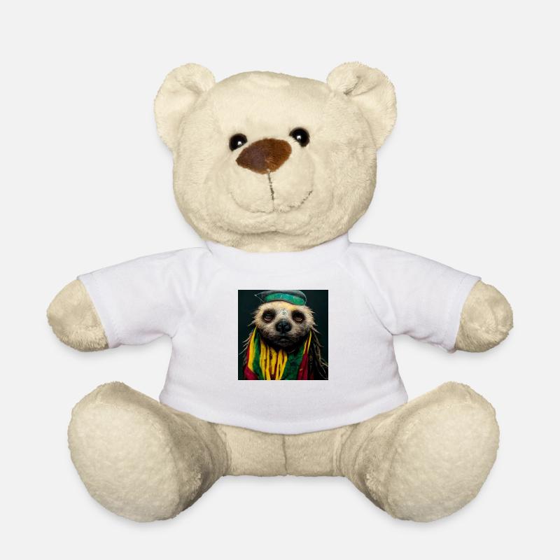 Rasta Faultier - Teddy - Weiß