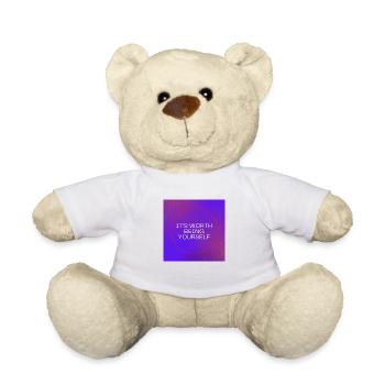 Cela vaut la peine d’être vous-même - Nounours - blanc - Devant