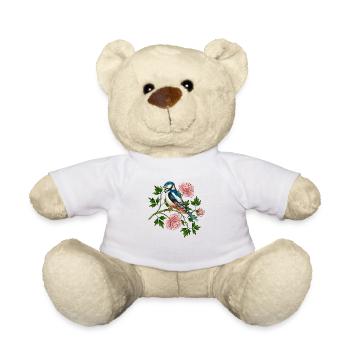 Bunter Vogel - Teddy - Weiß - Vorne