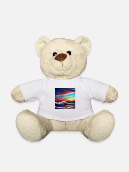 Trippy Ozean - Teddy - Weiß