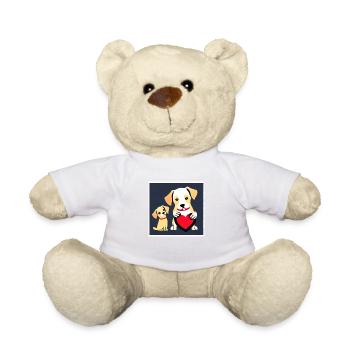 Hund Liebe Zuneigung Illustration Hundeliebhaber - Teddy - Weiß - Vorne