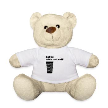 Geripptes Babbel mich ned voll! #geripptes #Fffm - Teddy - Weiß - Vorne