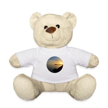 Sunset photo - Teddy Bear - white - Front