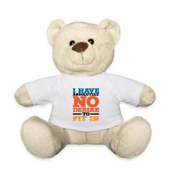 Je n’ai absolument aucune envie de m’intégrer - Nounours - blanc - Devant
