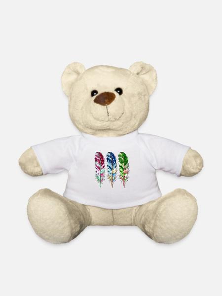 Feder - Teddy - Weiß