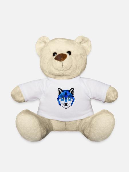 Night Wolf - Teddy Bear - white