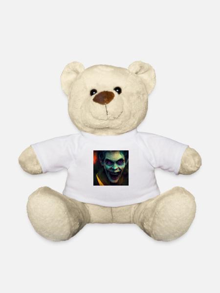 Halloween Scary Joker - Teddy Bear - white