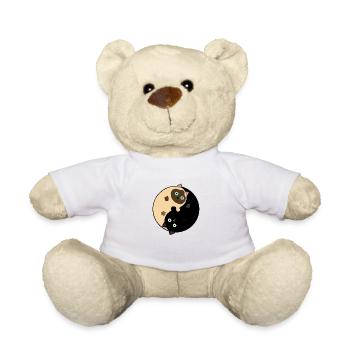 Siam und schwarze Yin Yang-Katzen - Teddy - Weiß - Vorne