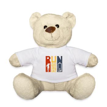 Run like your Phone is at 1% - Teddy - Weiß - Vorne