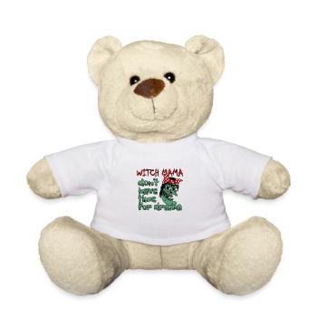 Halloween witch mom has no time for drama - Teddy Bear - white - Front