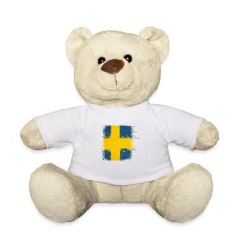 Schweden Schweden Wikinger Norden Skandinavien Mittsommer - Teddy - Weiß - Vorne