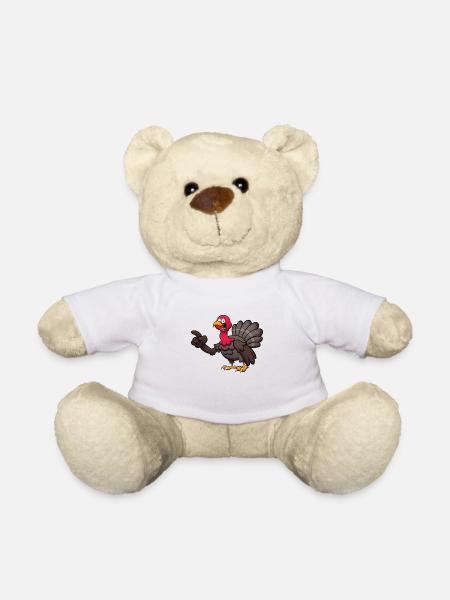 Cute Turkey - Teddy Bear - white