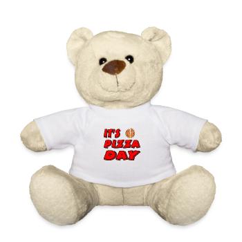 Pizza - Teddy Bear - white - Front