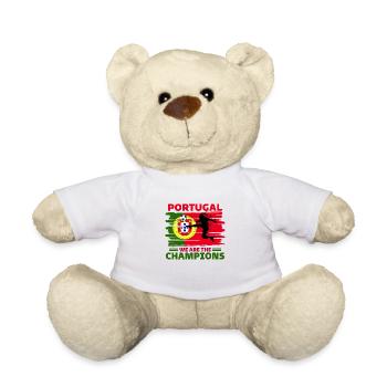 Portugal Football 2022 supporter de Portugal foot - Nounours - blanc - Devant