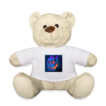 Halloween Kübis im Science-Fiction Stil - Teddy - Weiß - Vorne