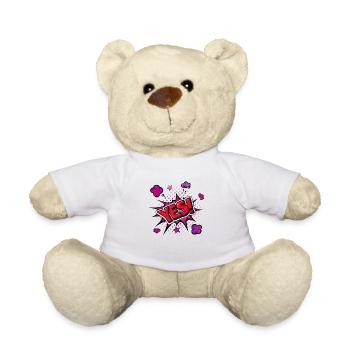 oui chante drôle pas de fille féminisme appliquer toujours - Nounours - blanc - Devant