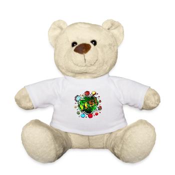 oui chante drôle pas de fille féminisme appliquer toujours - Nounours - blanc - Devant