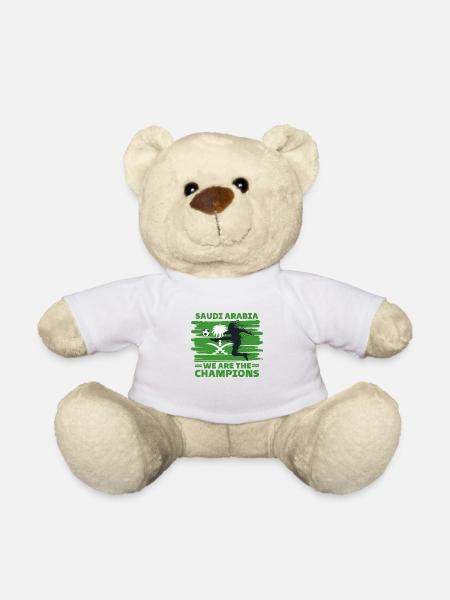 Saudi Arabia Football 2022 Saudi supporter - Teddy Bear - white