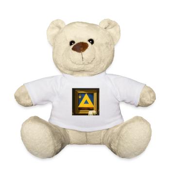 Freemason Secret Symbolism - Teddy Bear - white - Front