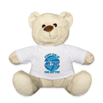 Restez calme et faites confiance au Setter 9 - Nounours - blanc - Devant