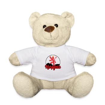 Kurpfalz Löwe Heidelberg Deutschland - Helles Vint - Teddy - Weiß - Vorne